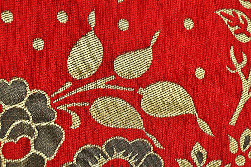 Image of Velvet Queen Size Bedsheet Set, 3 Piece Jaquard Weaved Long Life bedsheet with 2 Pillow Covers, Coffee Colour (Gold)