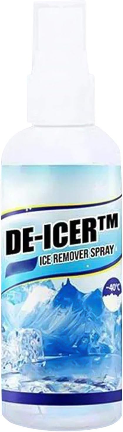 POHOVE Ice-Off Windshield Spray De-Icer, Snow And Ice Repellant, Portable Winter Ice Remover Spray Defrosting Agent Exterior Car Windshield Window Glass Melts Ice, Snow,Frost
