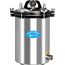 18L Stainless Steel High-Pressure Steam Sterilizer, Autoclave for Medical Equipment, Lab Tools, Culture Media TX-18LM