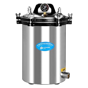 24L Stainless Steel High-Pressure Steam Sterilizer, Autoclave for Medical Equipment, Lab Tools, Culture Media TX-24LM
