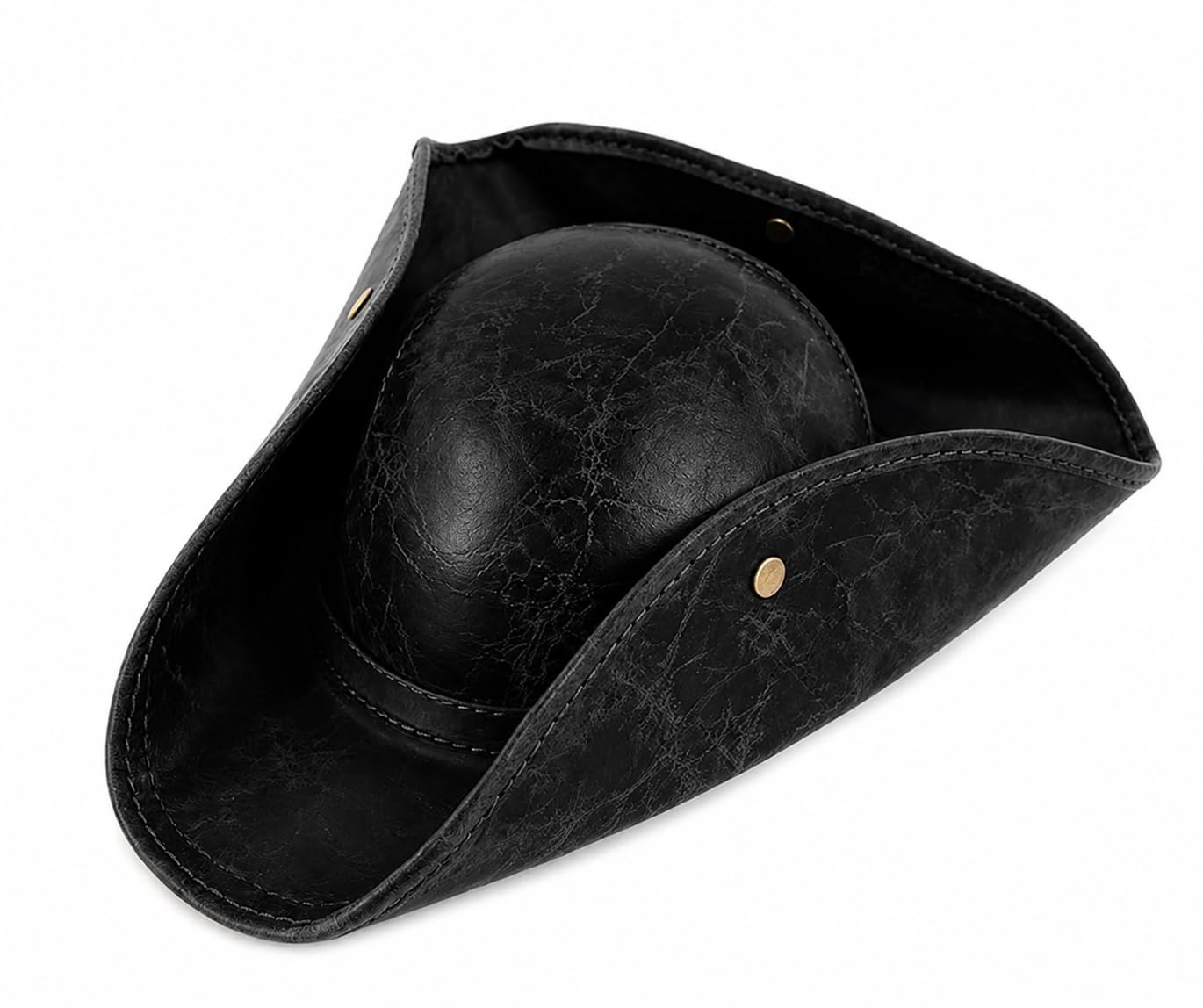 Pirate Hat Adult,Halloween Leather Pirate Costume Accessories for Women Men
