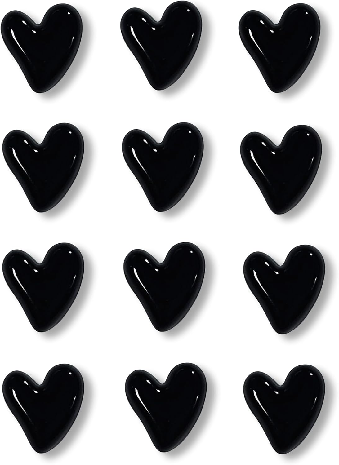 18 Pcs Cute Heart Decorative Magnets，Gold Fridge Magnets，Home Kitchen Magnets Set Decorative for Office Whiteboards (18 Pcs - Gold)
