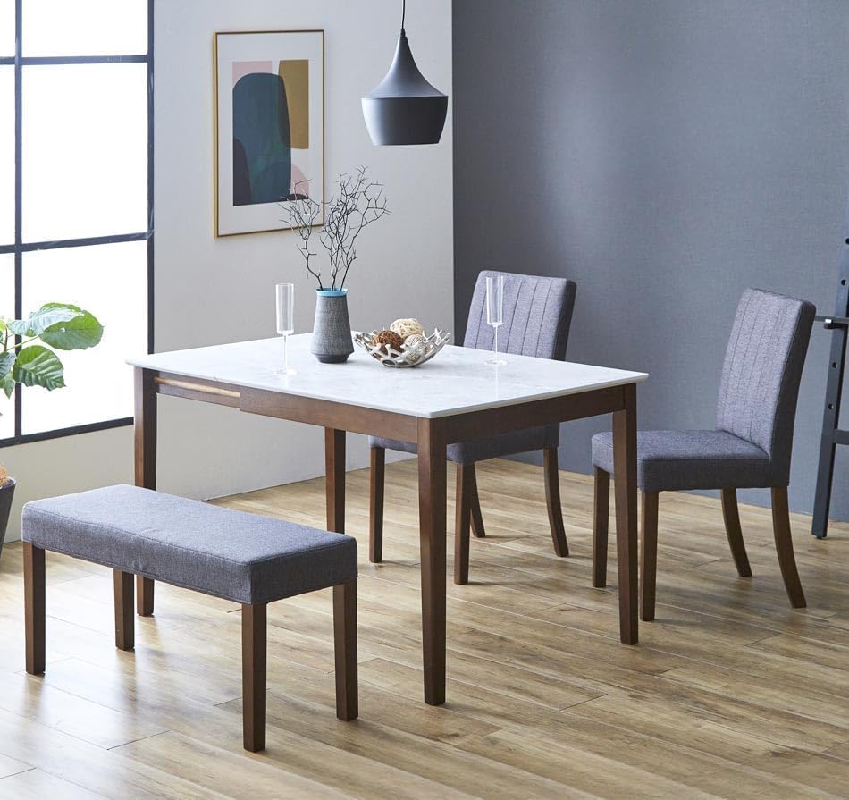 ホワイト 伸縮式テーブル 大理石風 ステンレス脚 楽天市場】ダイニングテーブル 伸縮 セラミックテーブル 大理石