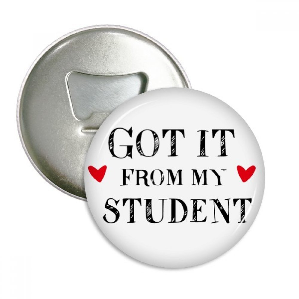 Badge ouvreur aimant réfrigérateur bouteille citation prof 3pcs
