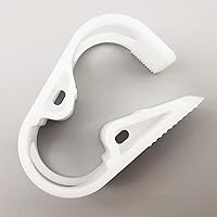 Vista 10 de Abrazadera de tubo de plástico PBT de 284.0 °F resistente al calor, clip de tubo ajustable, abrazadera de manguera de control de flujo industrial