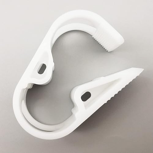 Abrazadera de tubo de plástico grande para control de flujo de manguera, 12 grados, clip de tubo de laboratorio ajustable, abrazadera de manguera