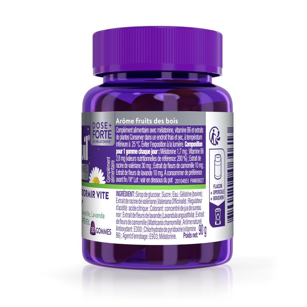 ZzzQuil Fort Sommeil Arôme Fruits des bois 30 gommes