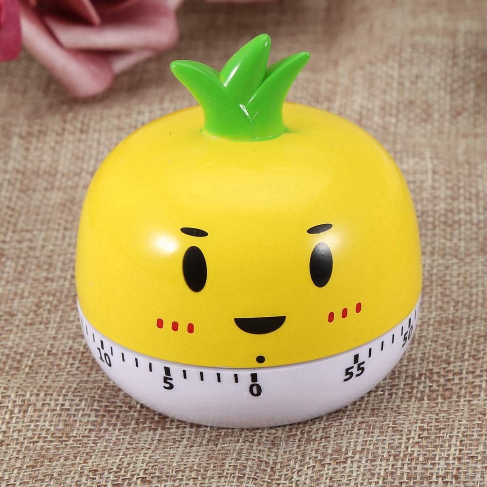 Dessert Shape 60-Minute Mechanical Kitchen Timer - No Batteries Needed, Fun For Cooking & Studying