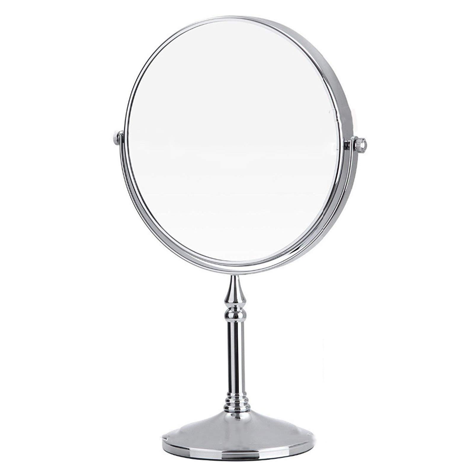 Doppelseitiger Make-up-Spiegel mit 10-facher Vergrößerung, 360° drehbarer Messing-Schminkspiegel, perfekt für Fellpflege, Schönheitsanwendungen und Körperpflege, 20,3 cm