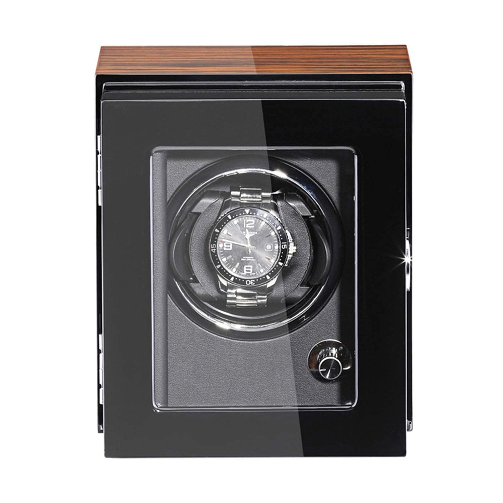 NZPOST Watches and Jewelry Automatic Watch Winder Extremely Silent Motor Adjustable Watch Pillows Wood Shell Piano Paint Exteri