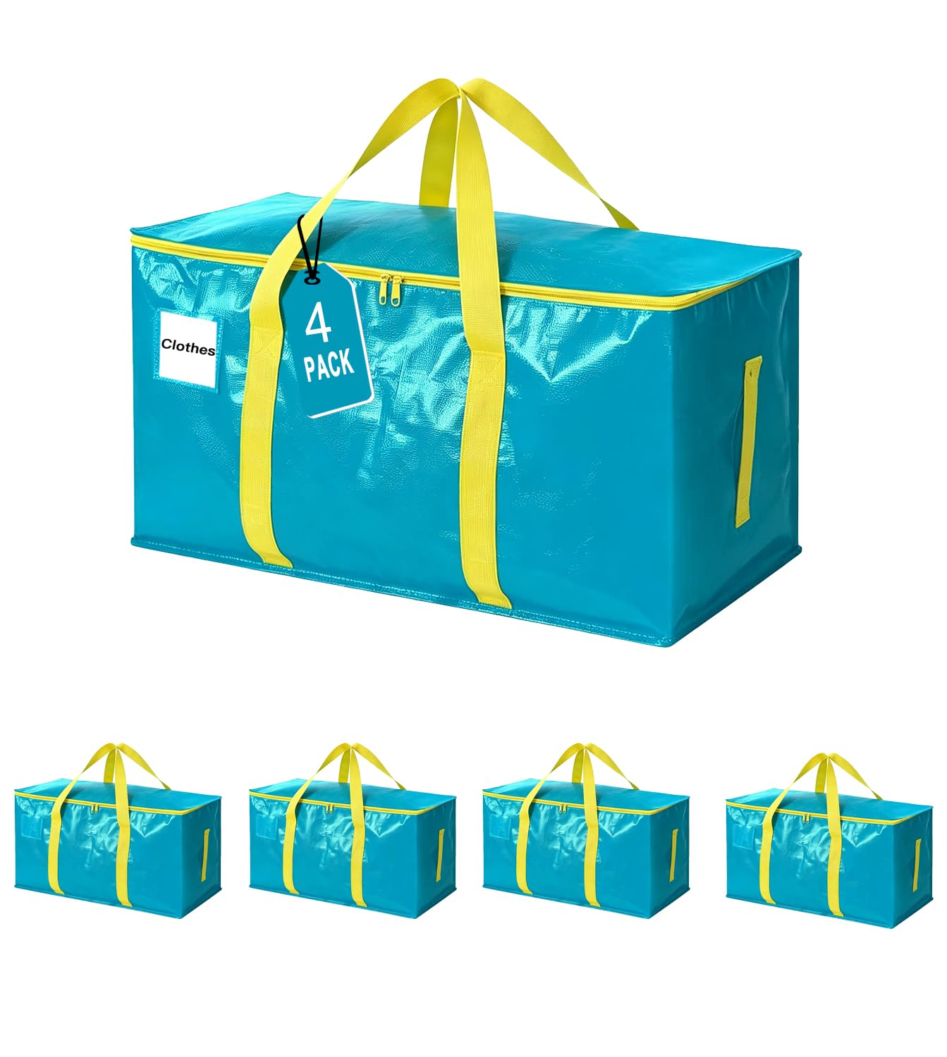 ZFWDSY 4 Pack Moving Bags Large Storage Moving Box Alternative