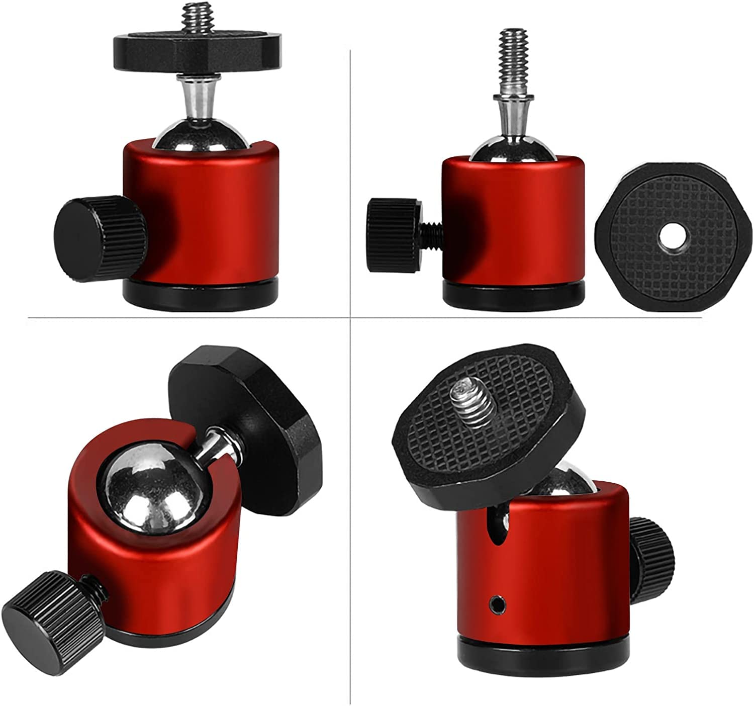 MURYE 1/4 Vite a 17MM Testa a Sfera di Montaggio Interfacce Adattatore