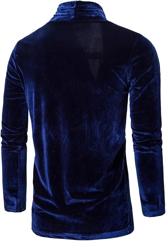 Mens Pure Color Gold Velvet Trench Coat Cardigan Long Sleeve Outwear Jacket Tops : Clothing, Shoes & Jewelry