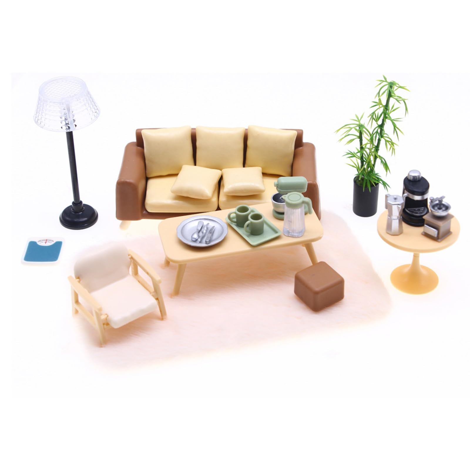 1/12 Divano in miniatura della scala per gli oggetti di scena di fotografia del salone delle case delle bambole e le esposizioni del modello