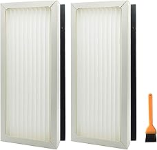 EZ SPARES 2pcs Replacements for Hamilton Beach True Air Purifier 04383 04384 04385 04386 Part # 990051000 Air Filter Hepa Attachment