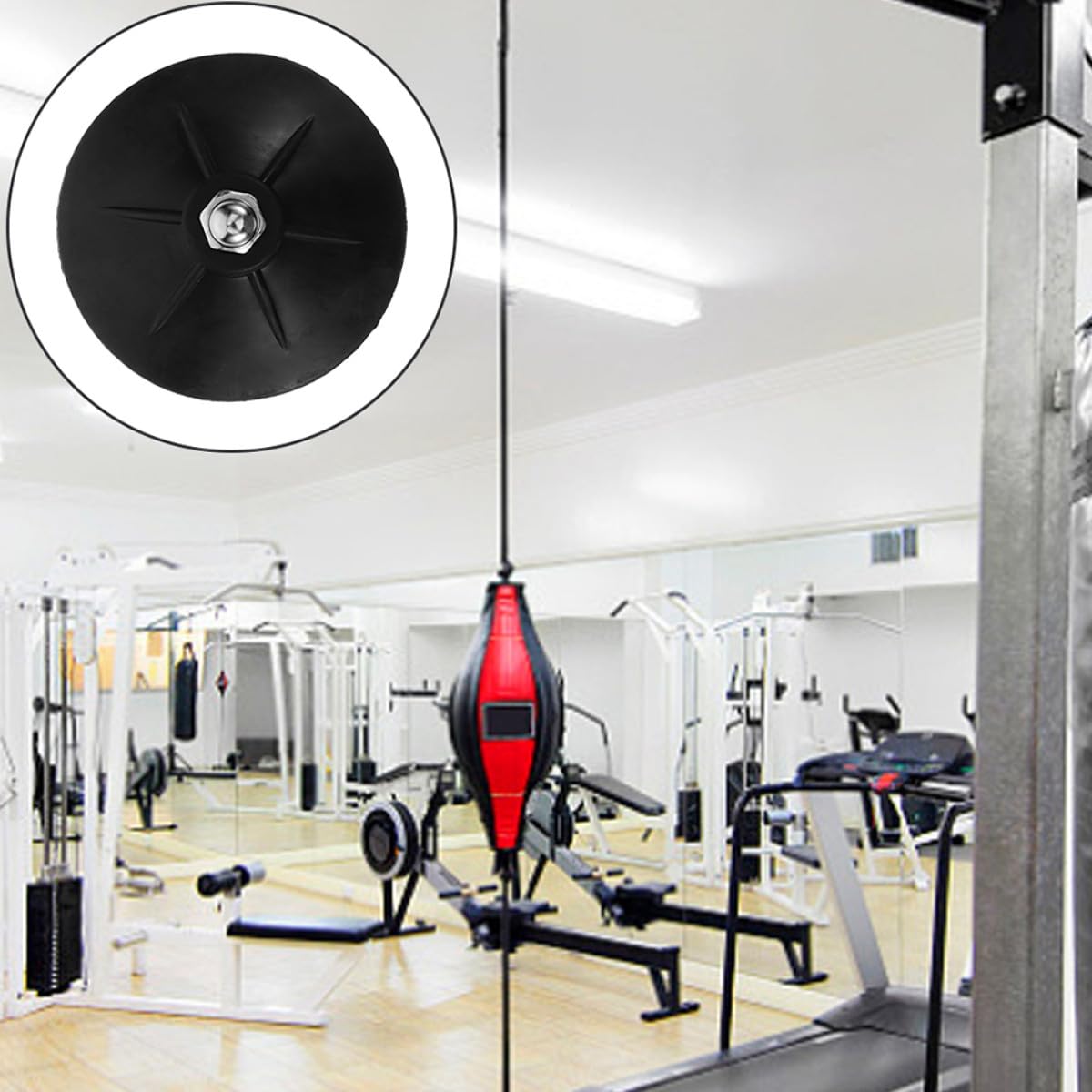10 Ventosas de Goma para Sacos de Arena de Boxeo, Base de Succión Extra Fuerte y Estable, Accesorio Resistente de Caucho para Entrenamiento en Gimnasios y Uso Doméstico
