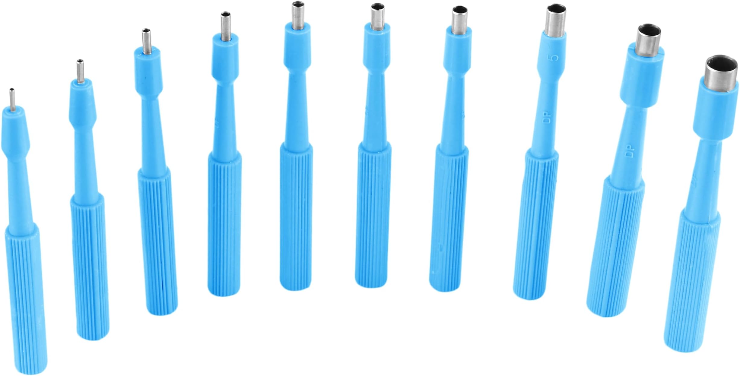 Disposable Biopsy Punch Curettes - Set of 10 - Sterile Biopsy Dermal Punch Curette for Piercing with Protective Handle (1.5 mm)