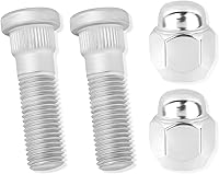 Salior M12x1.5 Wheel Stud Bolts & Lug Nuts Kit (2 Sets) OEM 52950-14140/52950-M1000 for Hyundai Santa Fe Sonata Kia Sportage Rio - Alloy Steel