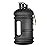 TOOFEEL 2 Liter Water Bottles - Half Gallon Water Bottle BPA Free - Ideal for Gym, Big Water Jug, Reusable Sports Bottle with Measurements Marked Drink Container (2.2L 74oz Matte Black Water Jugs)