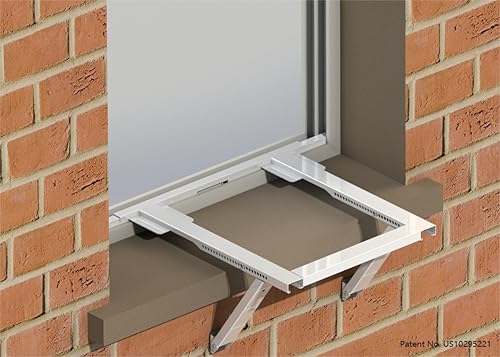Miniatura 3 de Jeacent Soporte universal para aire acondicionado de ventana, sin taladrar, sin herramientas, soporte de CA de ventana resistente que soporta hasta