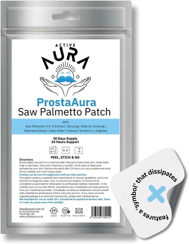 ProstaAura Patches x30 - Prostate Health Urinary Tract Hair Loss