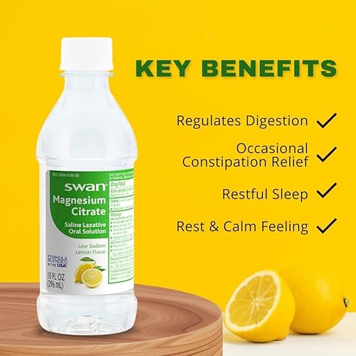 Miniatura 3 de Cisne - Laxante salino de citrato de magnesio, limón (paquete de 3) con tarjeta Randa's Recipes