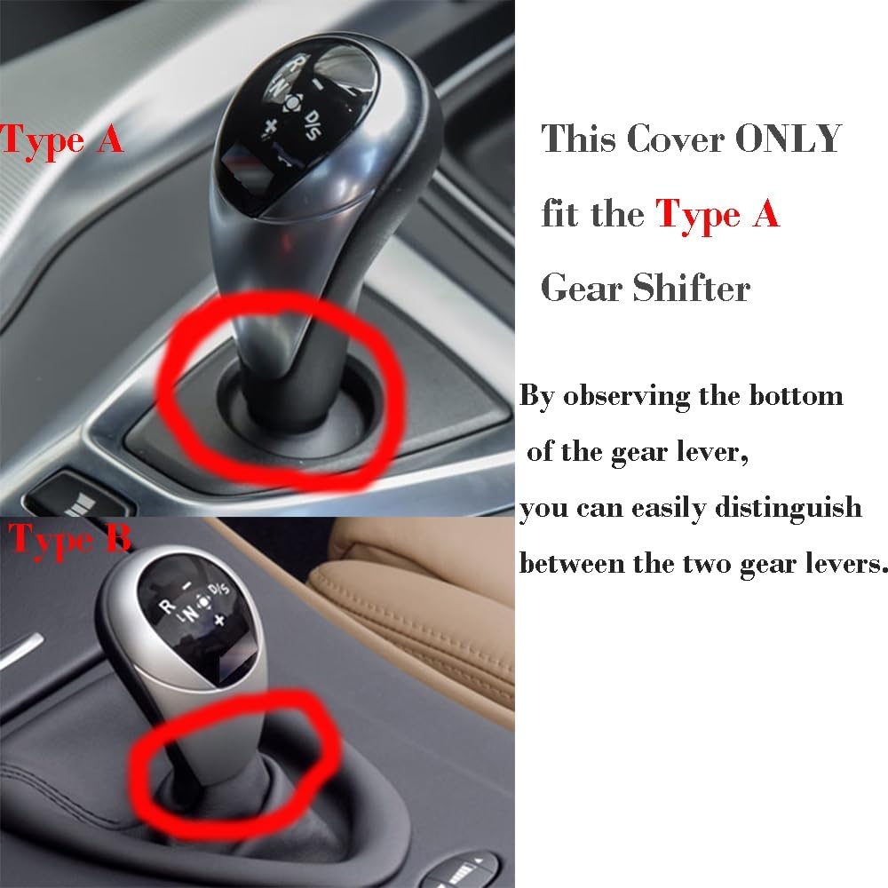 Zorratin Carbon Fiber Gear Shifter Knob Cover Shell Sporty Trim Decal for BMW M M2 M3 M4 M5 M6 X5M X6M F80 F82 F83 F87 2011-2020