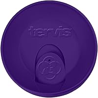 Vista 18 de Tervis Travel Lid Made in USA Double Walled Insulated Tumbler Travel Cup Keeps Drinks Cold & Hot, Fits 24oz Tumblers & 16oz Mugs, Elderberry Wild