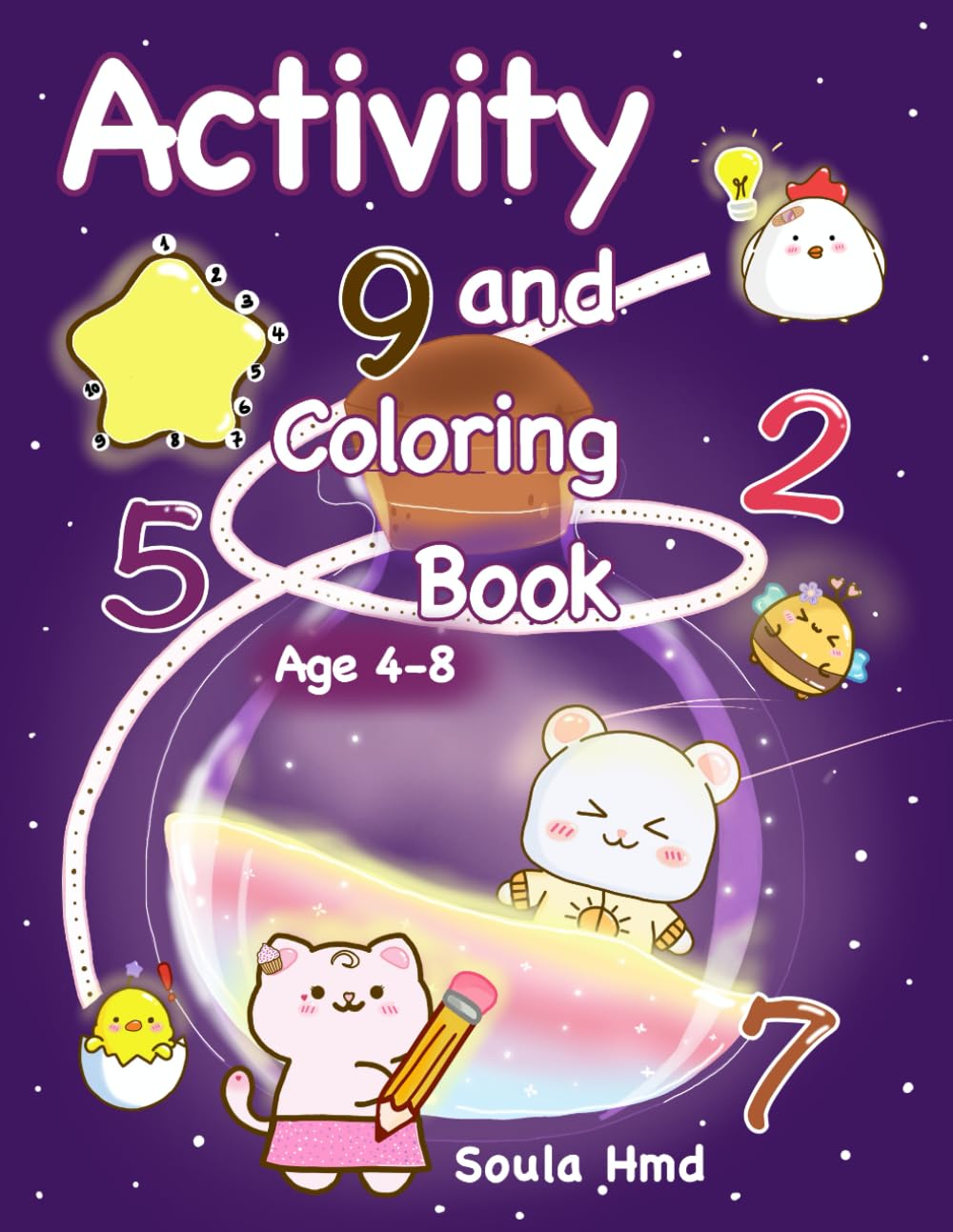 Activity and Coloring Book age 4-8: Fun Learning Activities to Color, Play, and Enjoy