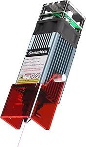 Genmitsu 10W Compressed Spot Laser Module with Air Assist Nozzle, 0.08mm*0.05mm Laser Spot, for Genmitsu 3020-PRO MAX V2, 3030-PROVer MAX, 4040-PRO, 4040 Reno, PROVerXL 6050 Plus, Jinsoku LC-60A