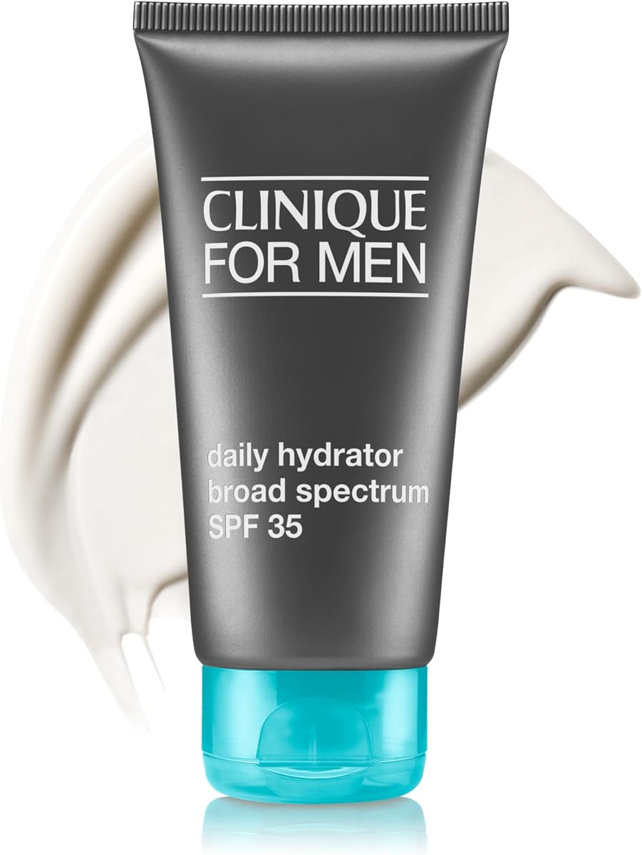 For Men Daily Hydrator Broad Spectrum SPF 35 Face Moisturizer | Oil Free Face Lotion With SPF | Hydrating + Protecting | Skin Care for Men, 2.5 Fl Oz