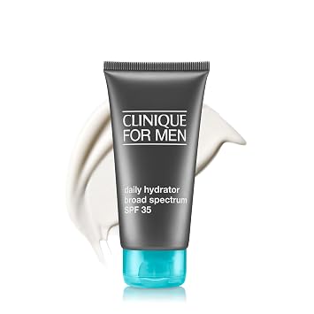 Clinique For Men Daily Hydrator Broad Spectrum SPF 35 Face Moisturizer | Oil Free Face Lotion With SPF | Hydrating + Protecting | Skin Care for Men, 2.5 Fl Oz