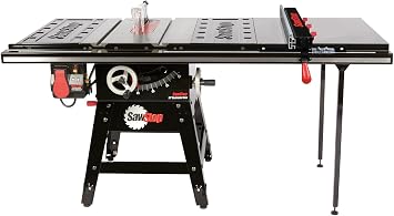 Contractor 1.75HP Saw with 36 Professional T-Glide Advance Fence, Rails & Extension Table
