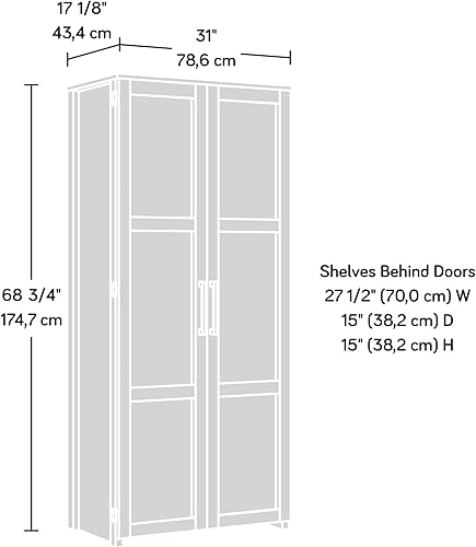 Miniatura 3 de Sauder HomePlus Armario de almacenamiento/despensa, acabado blanco