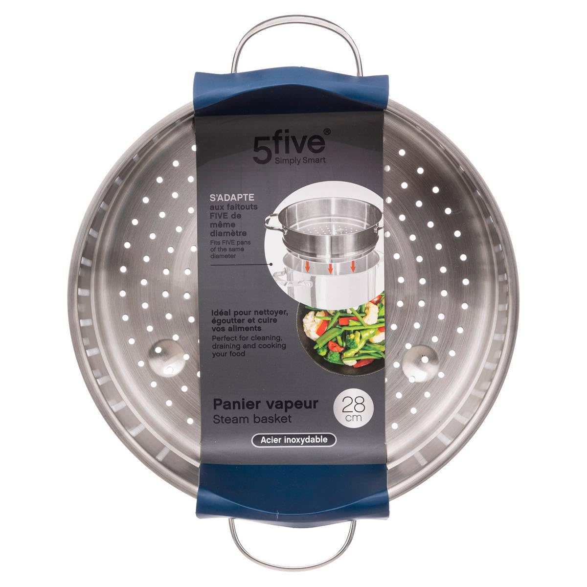 Five Cesta de vapor acero inoxidable d28cm