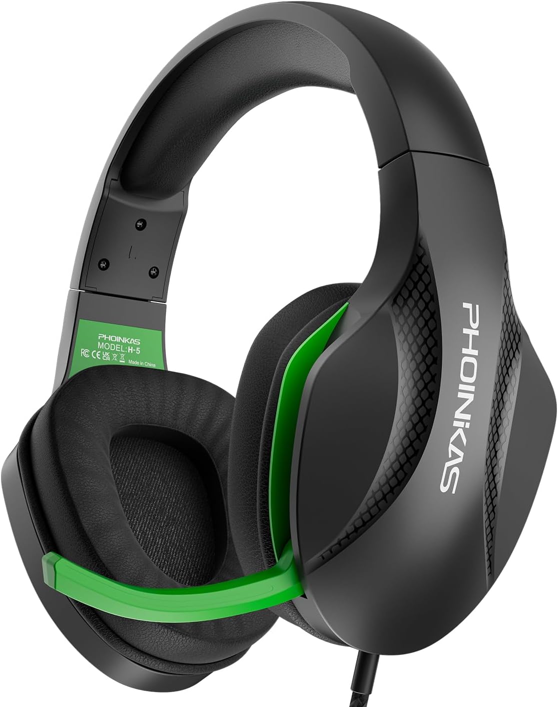 YOTMS Gaming Headsets for PS5, PC, PS4, Over Ear Gaming Headphones with Mic Noise-Canceling, 7.1 Surround Sound, Gamer Headsets for Laptop/Phone/Tablet (Black)