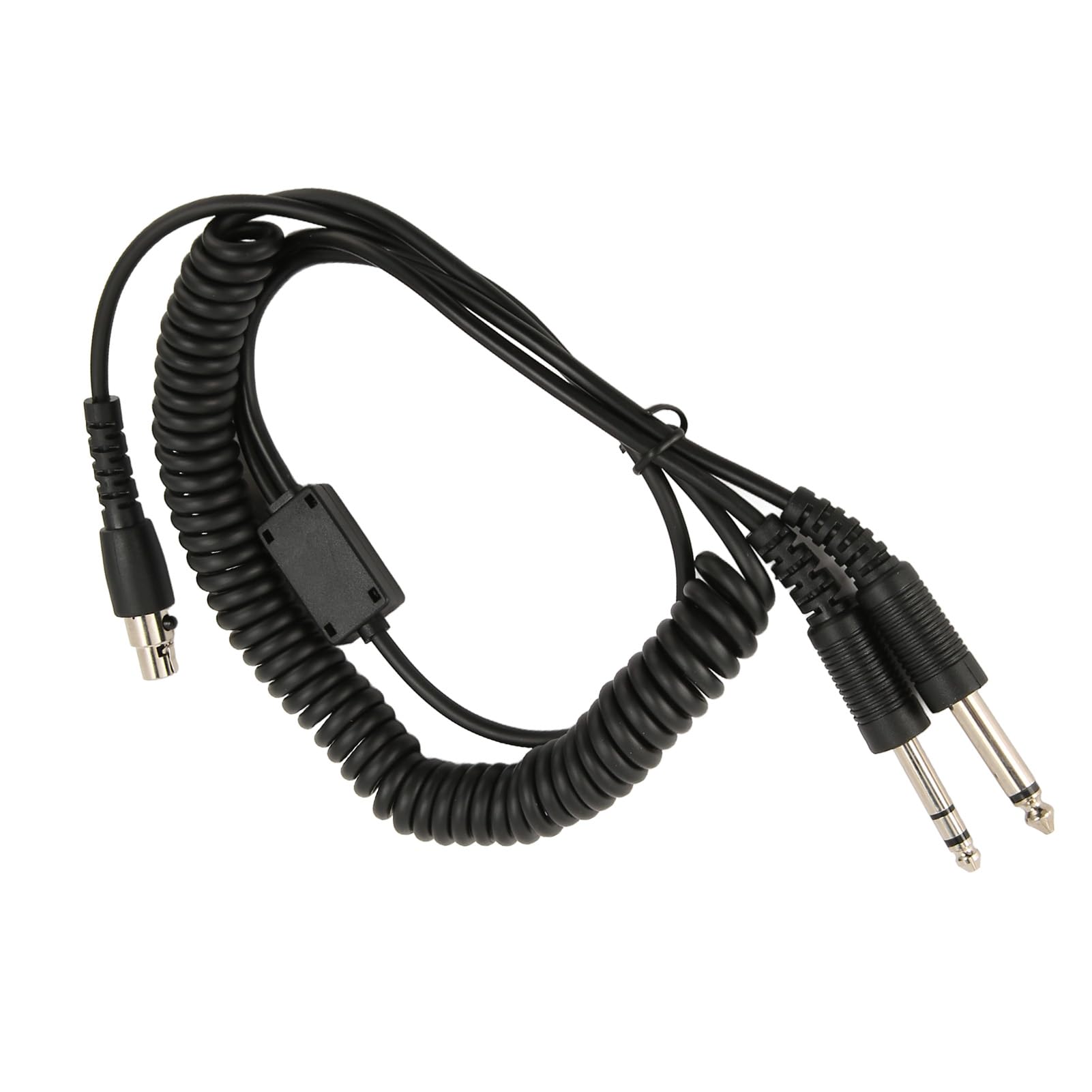 Fabater Cavo Adattatore per Cuffie, Convertitore Mini XLR da 5 Pin a Doppia Spina GA per Cuffie Aeronautiche, Plug and Play Portatile con Doppi Jack PJ055 PJ068 per Aerei Dotati di Prese GA