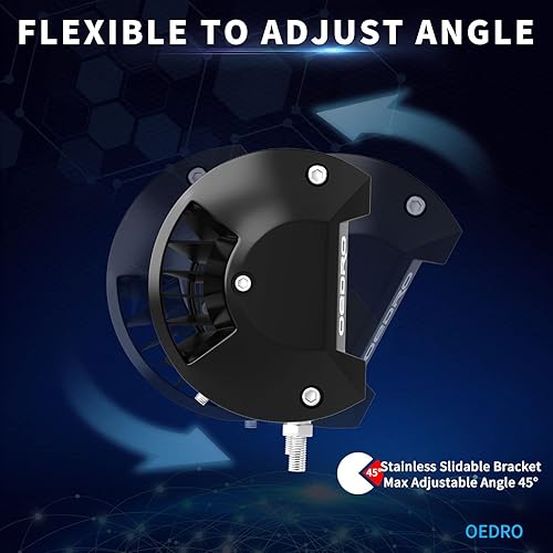 Miniatura 6 de OEDRO 25Inch 450W LED Light Bar Tri-Row Spot Flood Combo Led Work Light + Wiring Harness, Off Road Driving Fog Lamp Boat Lighting Fit for Truck