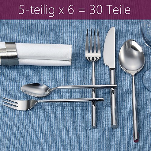 Besteck "ART 21" Tafelbesteck 30-teilig Design Essbesteck Menübesteck Cover