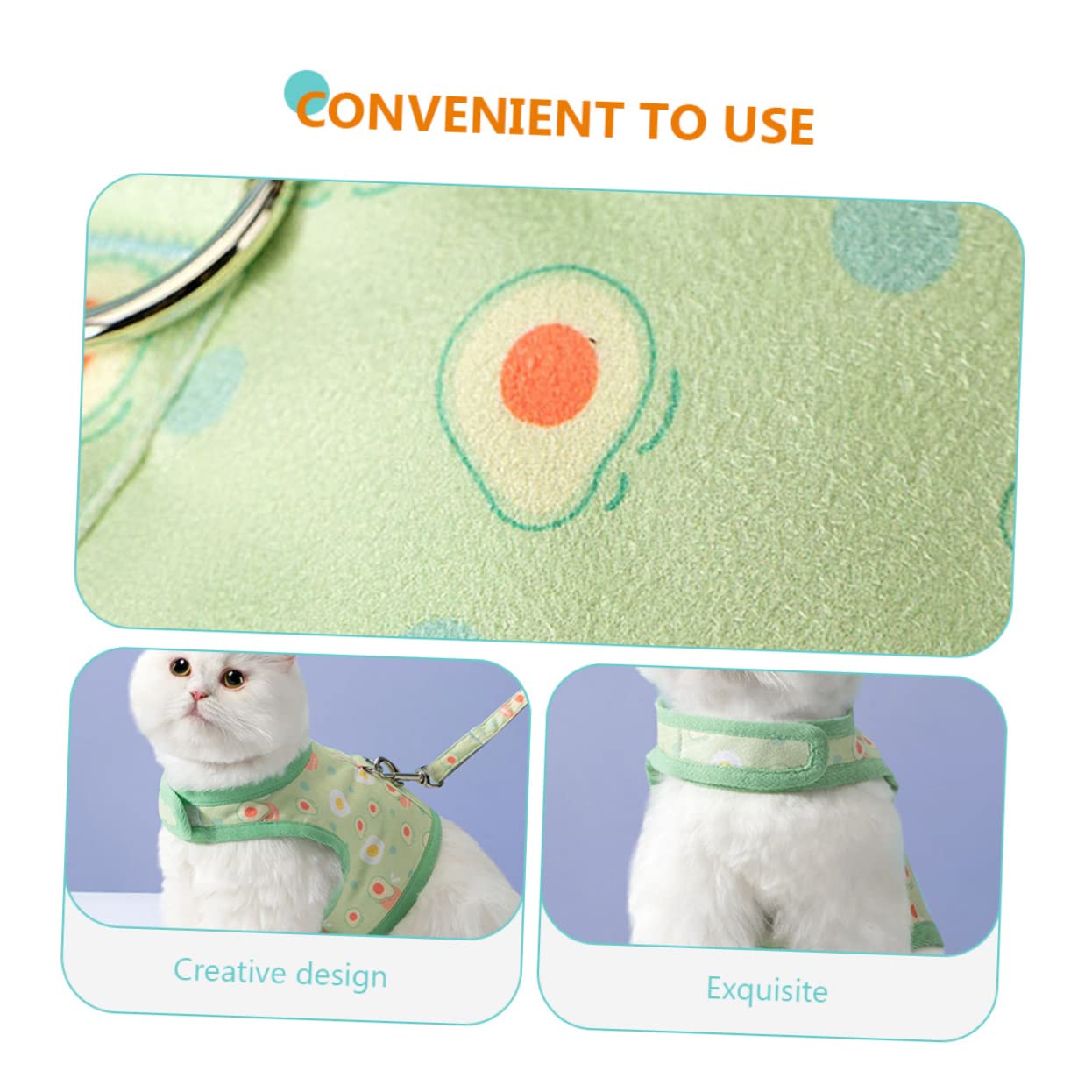 Kisangel 4ensembles Harnais pour Chat Et Chien avec Laisse Gilet Respirant pour Promenade De Votre Animal Avocat