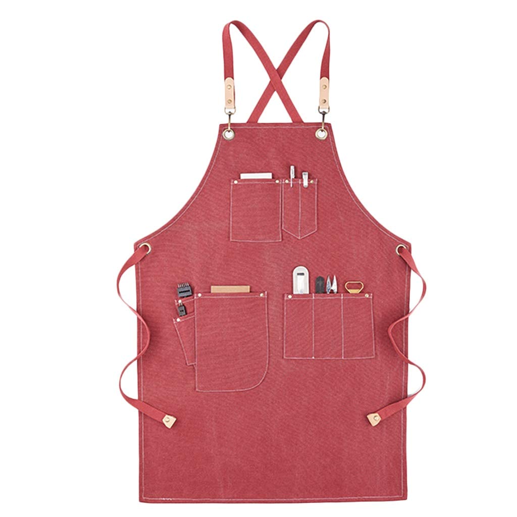 Tablier de vidange d'huile imperméable rouge anti-tache