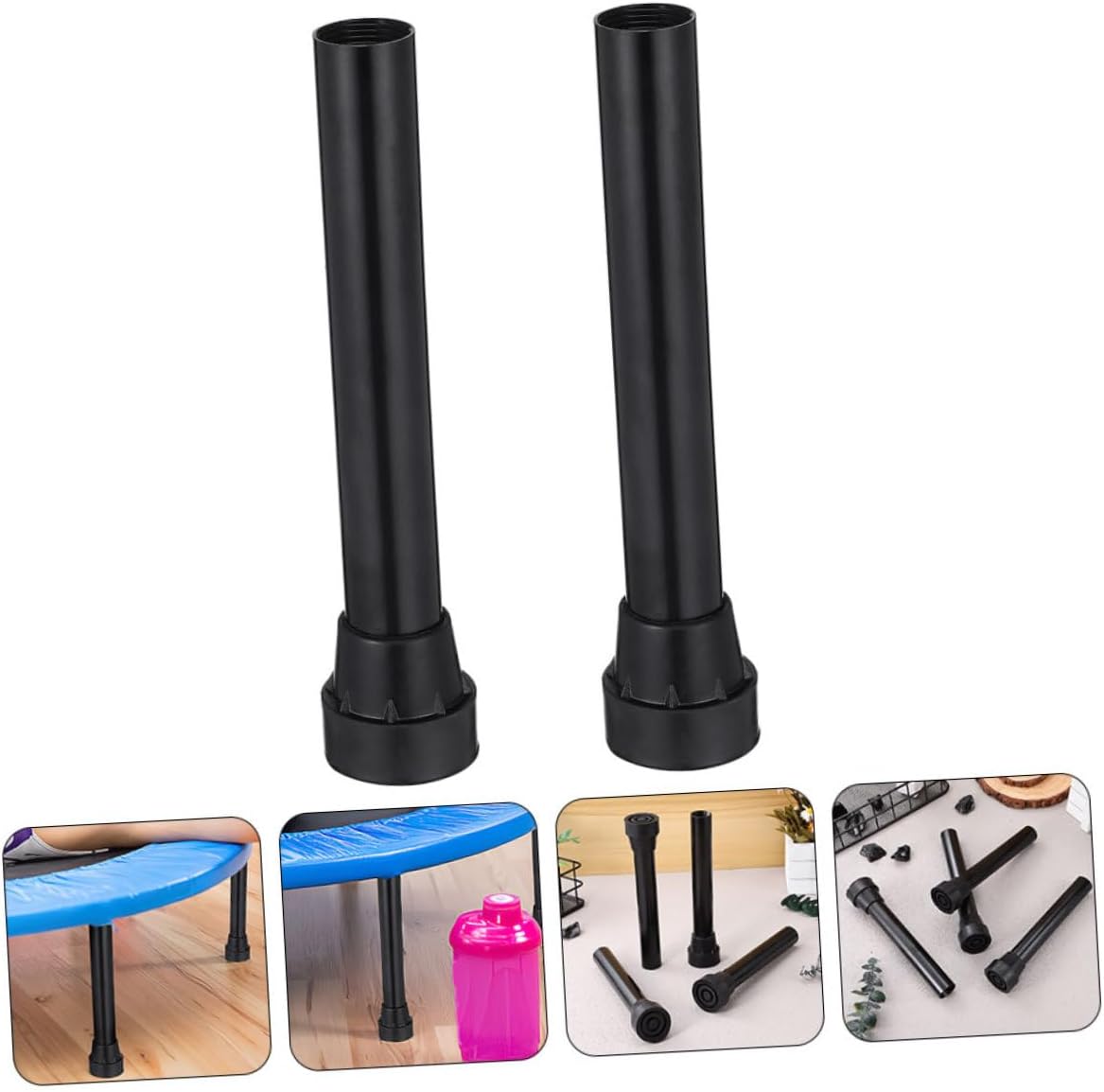 Kisangel 8pcs Trampoline Leg Tube Foot Pads Slip Cover Replacement Parts for Trampoline Accessories