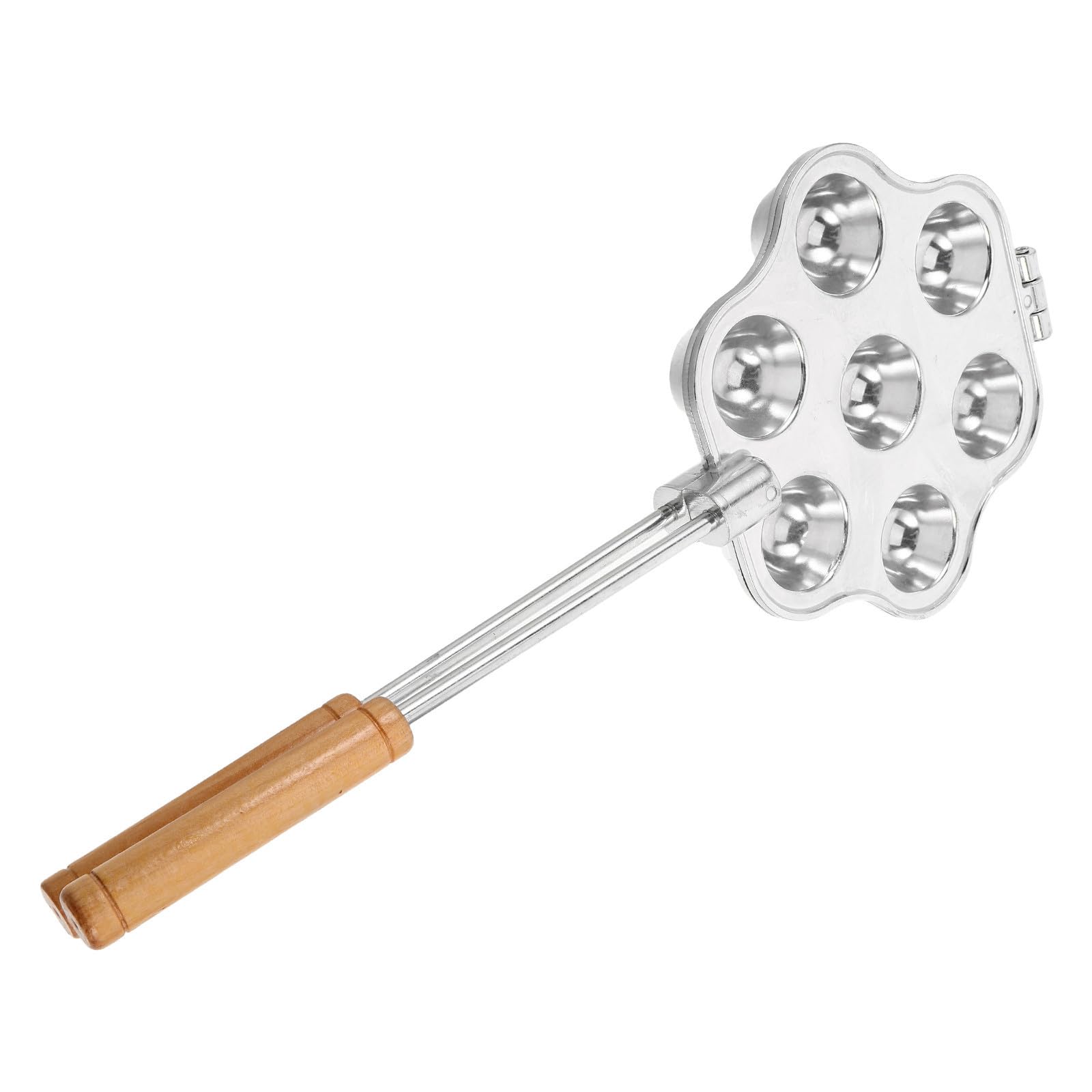 Didiseaon Molde para Hornear Tartaletas de Huevo de Aluminio con 7 Cavidades y Mango Incorporado, Resistente a Altas Temperaturas y Distribución Uniforme del Calor para Reuniones Familiares