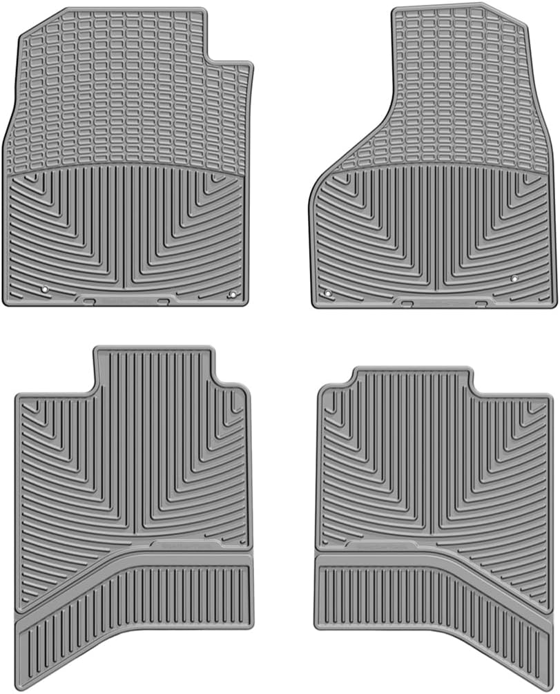 Weathertech All-Weather Floor Mats for Dodge Ram Truck 2500/3500, Ram 1500, Ram 1500 Classic - 1st & 2nd Row (W337GR-W336GR), Grey