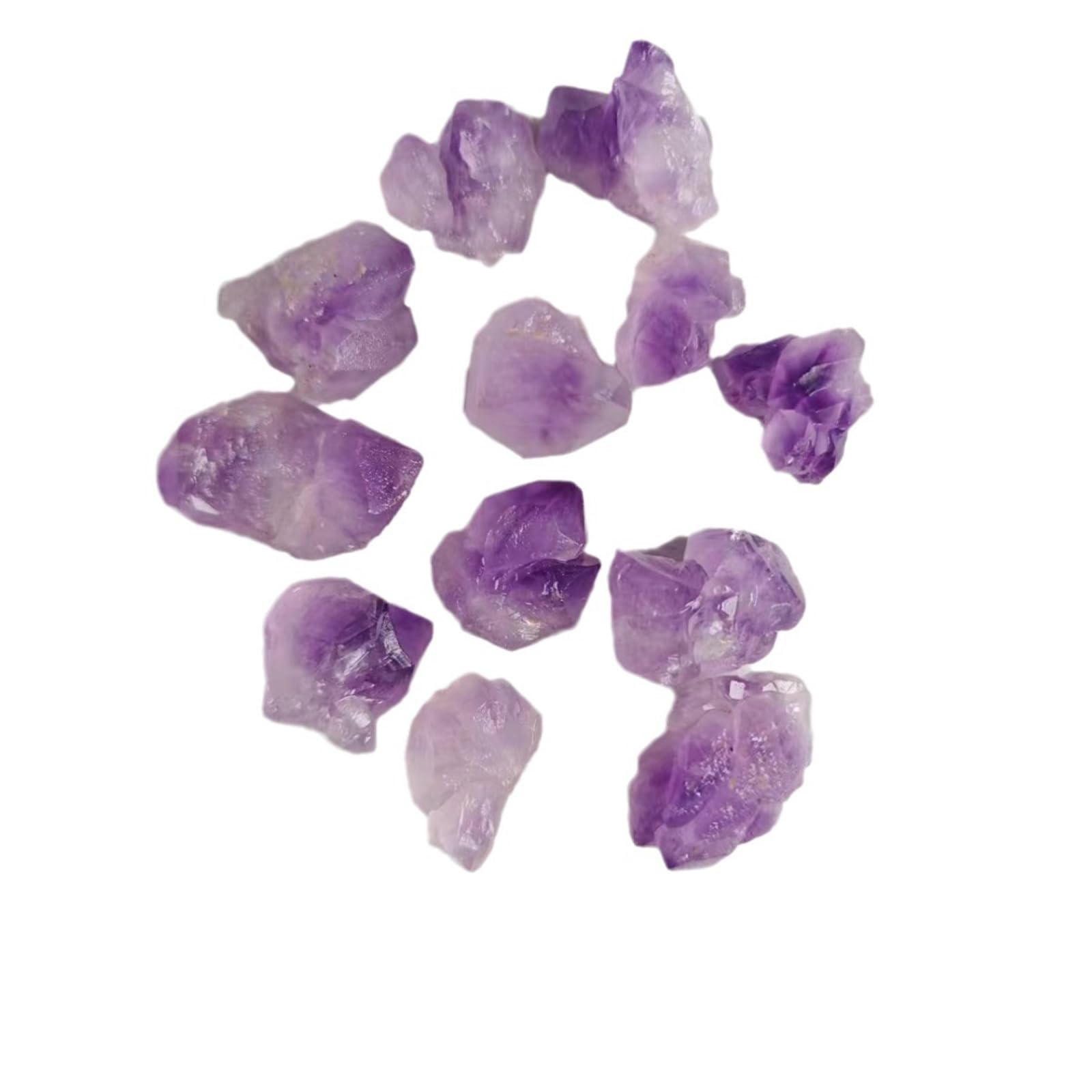 Hhhxkkuo Natural Amethyst Flower Raw Crystals Small Druzy Clusters