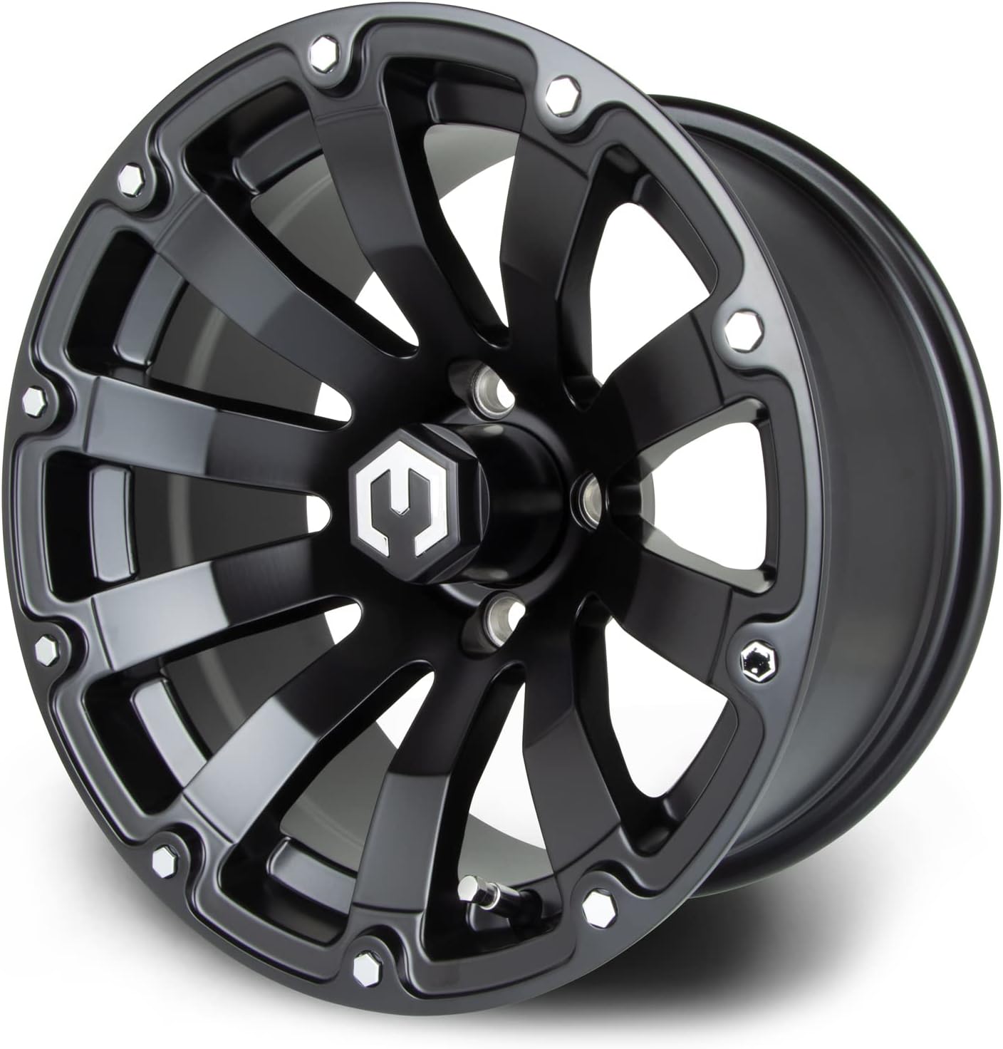 MODZ® 14" Bomber Matte Black Golf Cart Wheels