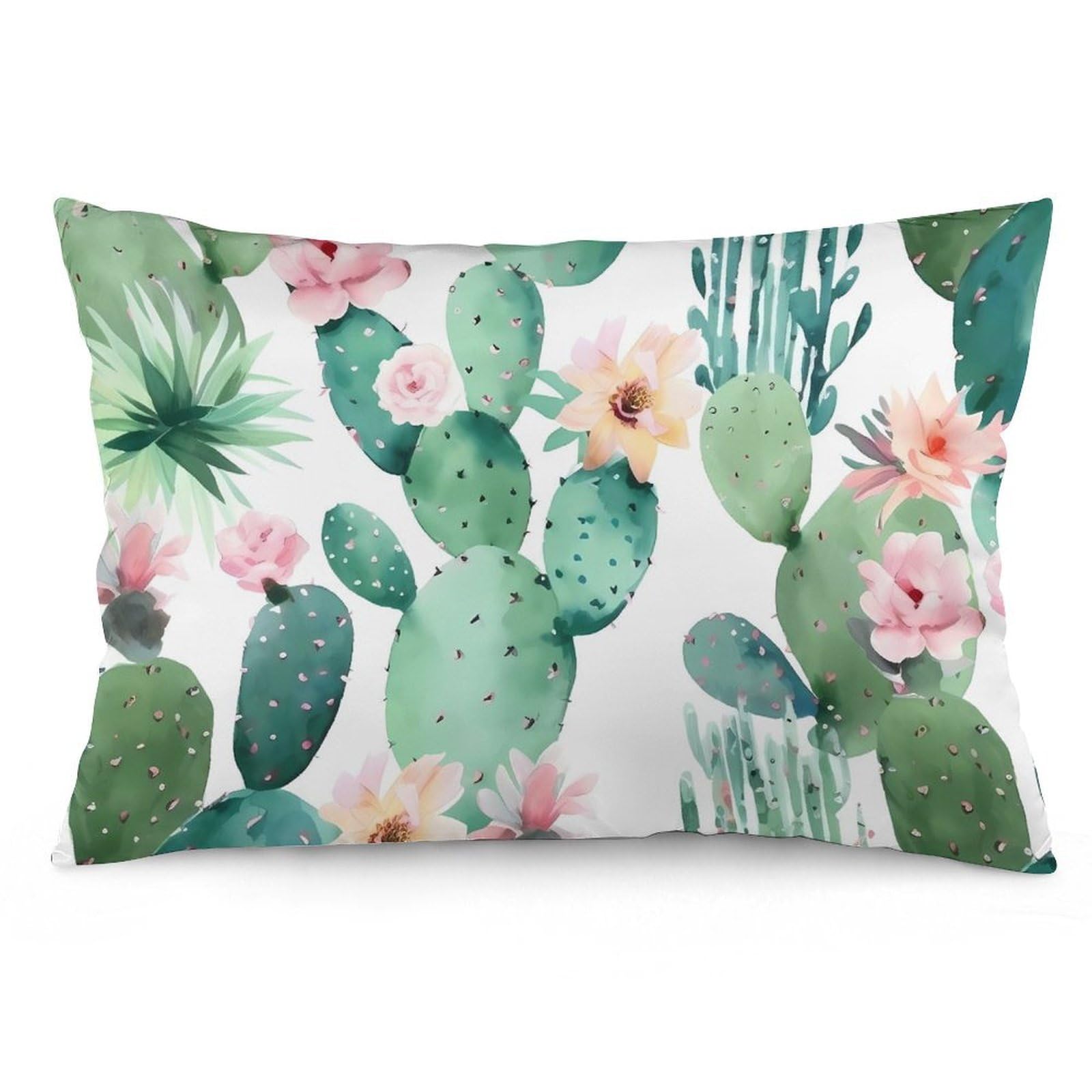 NTVOWPZO 2 Pack Decoration Throw Pillow Covers 16 "x24 Pillowcases Covers Cactus Pattern Pillowcases Modern Farmhouse Home Decor Sofa Cushions Covers for Couch Bed Living Room