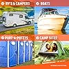 RV Toilet Paper, Septic Tank Safe-MADE IN THE USA- 8 Rolls,2-Ply 500 Sheets - Fast Dissolve Bath Tissue for Camping, Marine, RV Holding Tanks, Biodegradable - Firebelly Outfitters