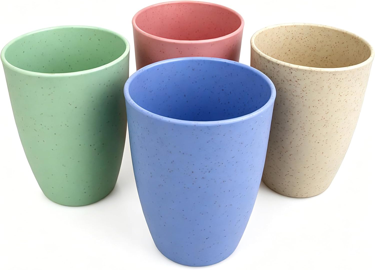 Wheat Straw Cups set of 4, Unbreakable Drinking Cup Reusable Cups