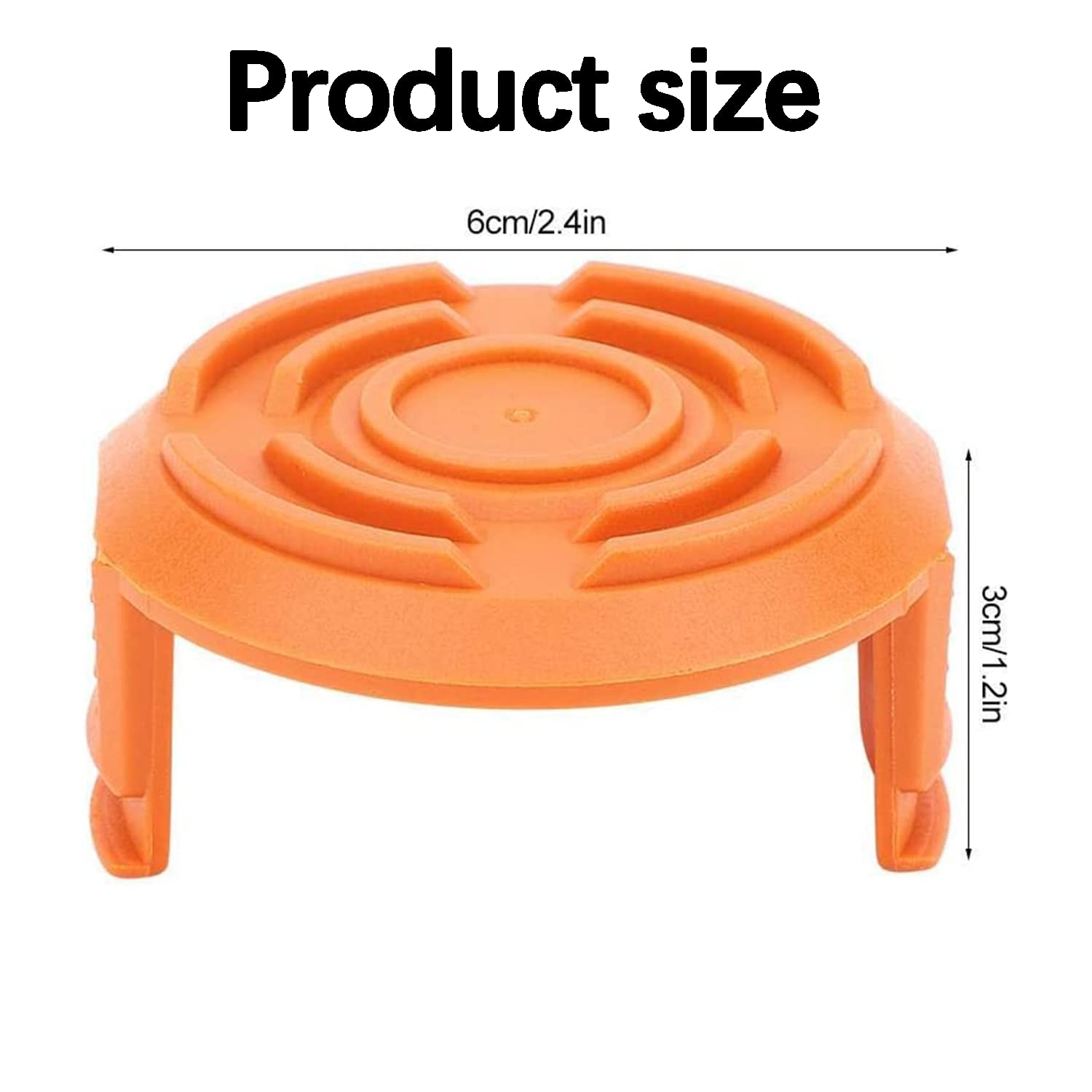 Lot De 2 Capuchons De Bobine Pour Débroussailleuses Worx, Qualcast Et Mac Allister - Haute Résistance ABS - Remplacement Facile